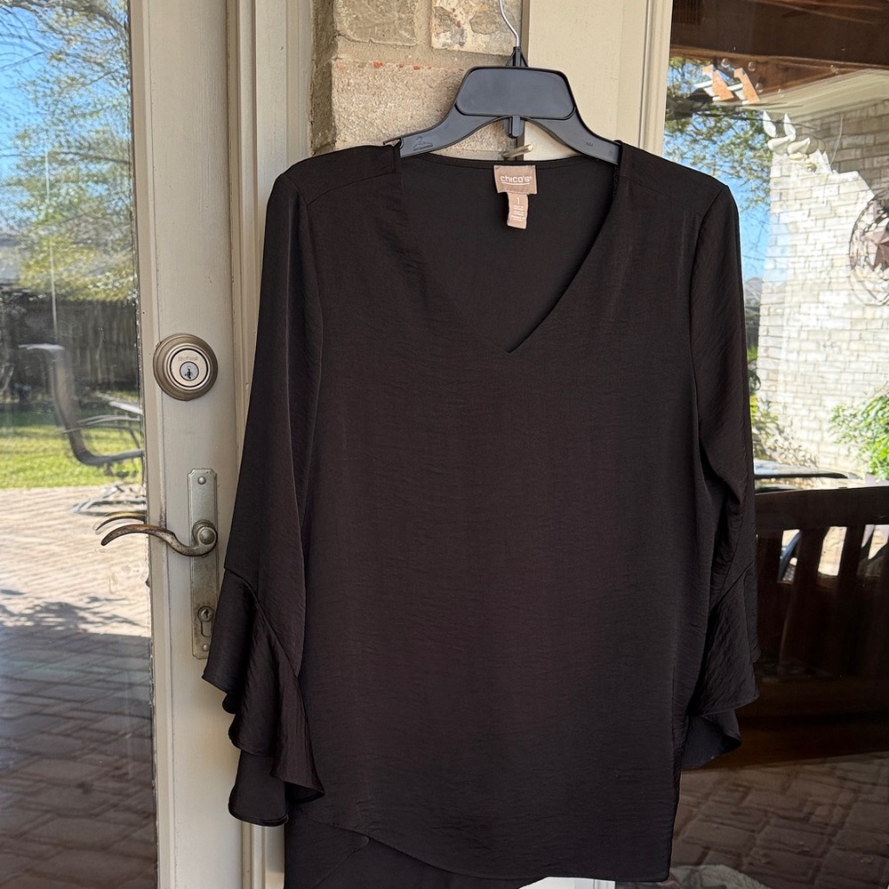 ❣️Chico's Black Women's Blouse